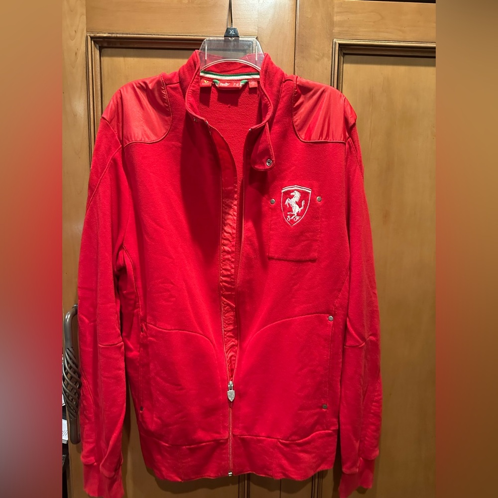 Puma Ferrari Red Zip Up